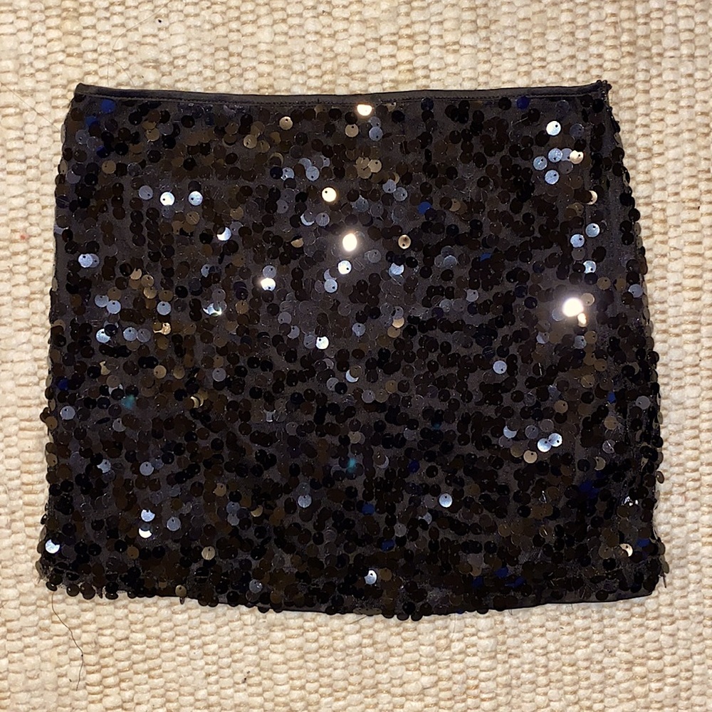 Forever 21 Black Sequin Skirt